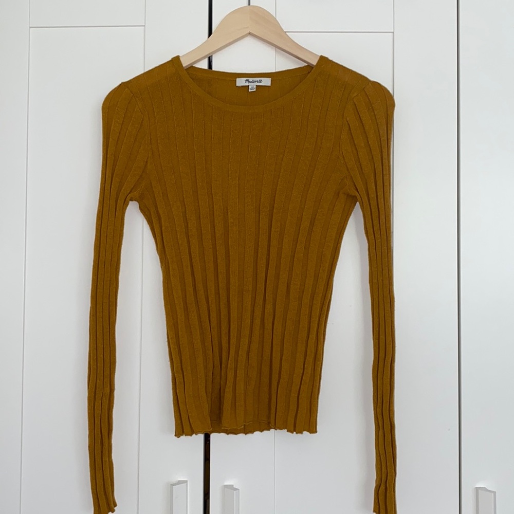 Madewell Mustard Sweater (Stretchy)